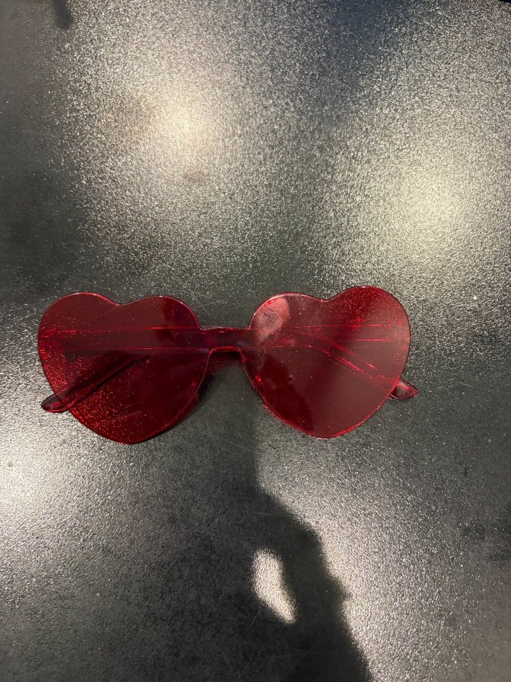 Red Hearts Cute Sunglasses Costume Sunglasses Plastic